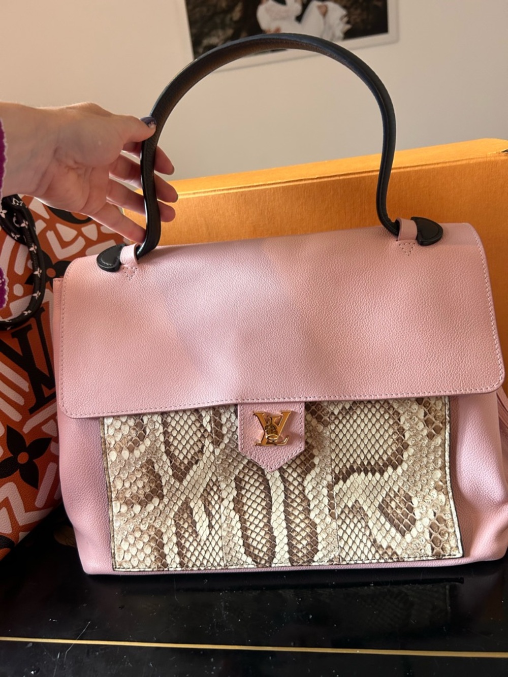 Louis Vuitton python lockme MM